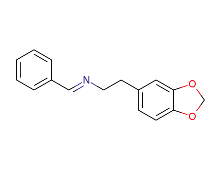 Molecular Structure of 107044-63-3 (1,3-Benzodioxole-5-ethanamine,N-(phenylmethylene)-)