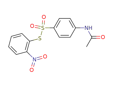 Molecular Structure of 18522-22-0 (o-nitrophenyl N-acetylthiosulfanilate)