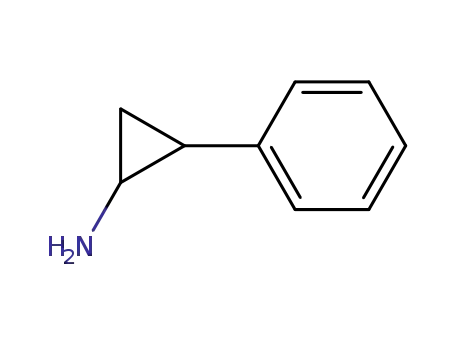 Molecular Structure of 54-97-7 (2-Phenylcyclopropane-1-amine)