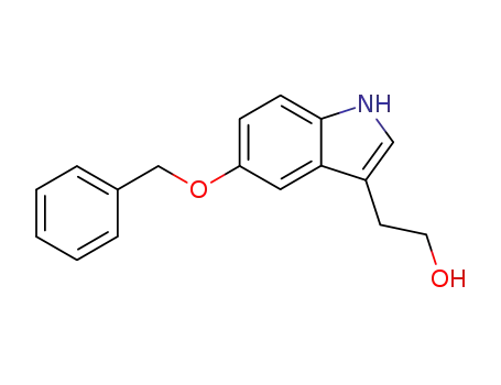 Molecular Structure of 41339-61-1 (2-(5-BENZYLOXY-1H-INDOL-3-YL)-ETHANOL)