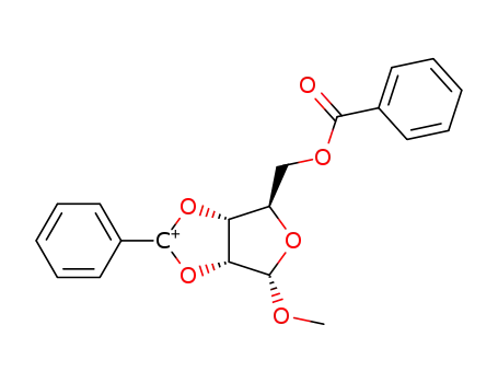 Molecular Structure of 92516-73-9 (methyl 5-benzoyl-2,3-benzoxonium-α-D-xylofuranoside)