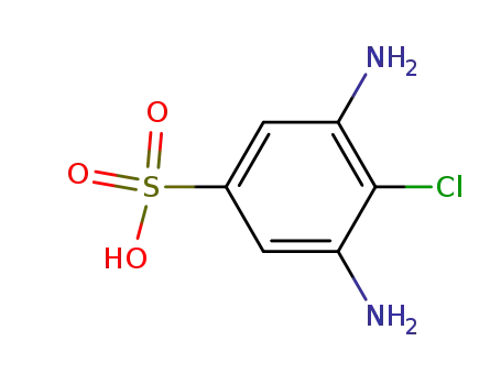 Molecular Structure of 7057-68-3 (3,5-Diamino-4-chlorobenzenesulphonic acid)