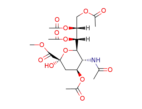 Molecular Structure of 84380-10-9 (4,7,8,9-TETRA-O-ACETYL-N-ACETYLNEURAMINIC ACID METHYL ESTER)