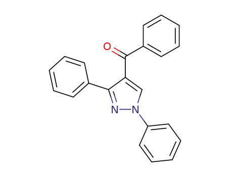 Molecular Structure of 7189-06-2 ((1,3-diphenyl-1H-pyrazol-4-yl)(phenyl)methanone)