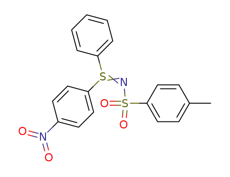 Molecular Structure of 24698-06-4 (S-p-nitrophenyl-S-phenyl-N-tosylsulfilimine)
