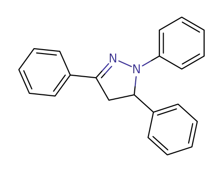 Molecular Structure of 742-01-8 (1,3,5-Triphenyl-4,5-dihydro-1H-pyrazole)