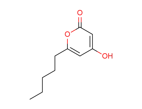 Molecular Structure of 81017-02-9 (2H-Pyran-2-one, 4-hydroxy-6-pentyl-)