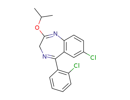 7-chloro-5-(2-chlorophenyl)-2-isopropoxy-3H-1,4-benzodiazepine
