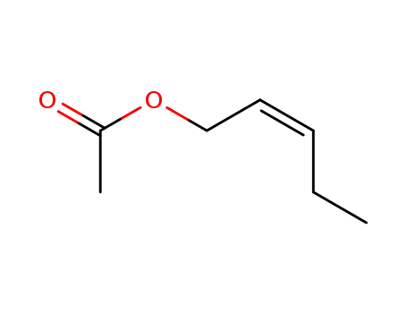 Molecular Structure of 42125-10-0 ((Z)-pent-2-en-1-yl acetate)