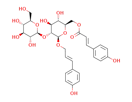 â-D-Glucopyranoside,(2E)-3-(4-hydroxyphenyl)- 2-propenyl 2-O-â-D-glucopyranosyl-,6-[(2E)-3-(4- hydroxyphenyl)-2-propenoate] 
