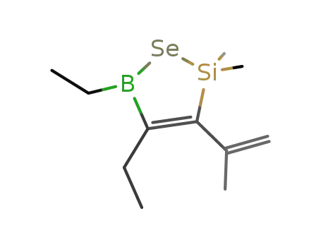 Molecular Structure of 118734-49-9 (4,5-diethyl-2,5-dihydro-3-isopropenyl-2,2-dimethyl-1,2,5-selenasilaborole)