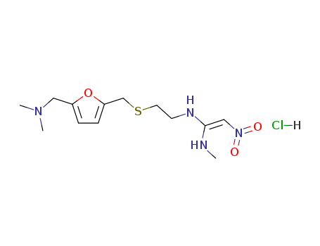 N-(2-((5-((Dimethylamino)methyl)furfuryl)thio)ethyl)-N'-methyl-2-nitrovinylidenediamine monohydrochloride