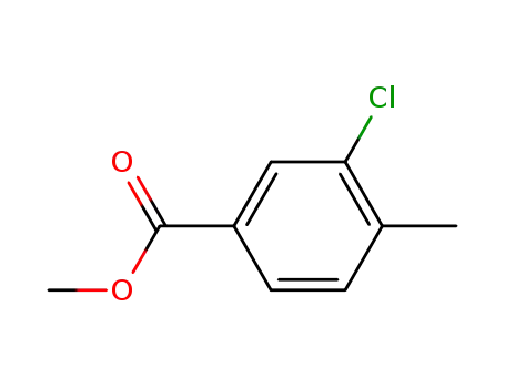 Molecular Structure of 56525-63-4 (Methyl 3-chloro-4-methylbenzoate)