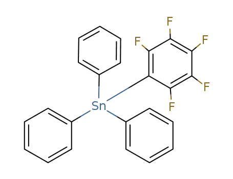 Molecular Structure of 1058-08-8 (Triphenyl(pentafluorophenyl)stannane)