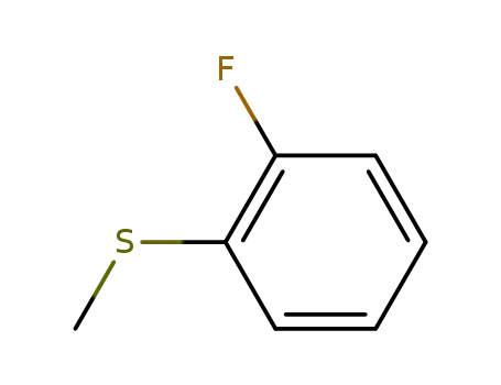 Molecular Structure of 655-20-9 (2-Fluorothioanisole)