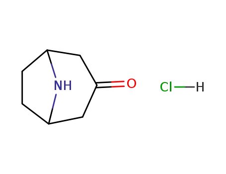 Molecular Structure of 25602-68-0 (Nortropinone hydrochloride)