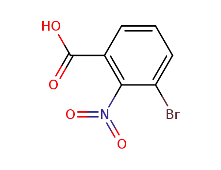 Molecular Structure of 116529-61-4 (3-BROMO-2-NITRO-BENZOIC ACID)