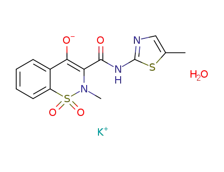 Molecular Structure of 892395-40-3 (meloxicam potassium salt monohydrate)