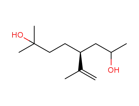 Molecular Structure of 1327155-05-4 ((5S)-5-isopropenyl-2-methyl-octane-2,7-diol)