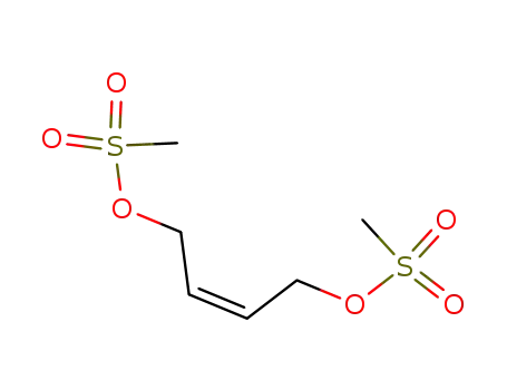 Molecular Structure of 1953-56-6 ((E)-2-Butene-1,4-diol di(methanesulfonate))