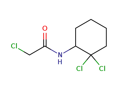 Molecular Structure of 78174-21-7 (2-Chloro-N-(2,2-dichloro-cyclohexyl)-acetamide)