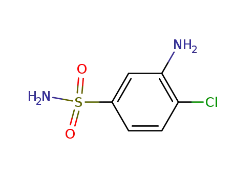 Molecular Structure of 29092-34-0 (3-amino-4-chlorobenzenesulphonamide)