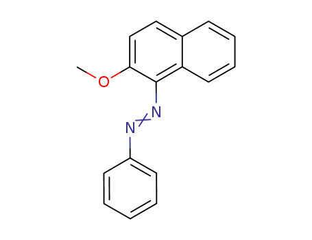 Molecular Structure of 2036-46-6 (diazene, 1-(2-methoxy-1-naphthalenyl)-2-phenyl-)