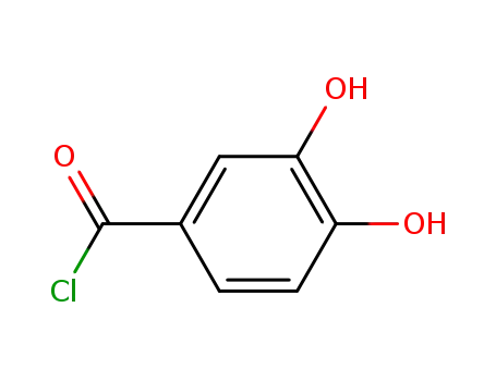 Molecular Structure of 83759-00-6 (Benzoyl chloride, 3,4-dihydroxy- (9CI))
