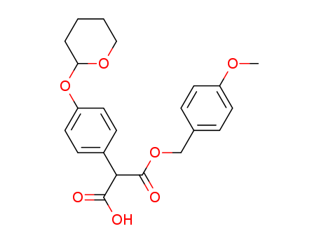 3-(4-Methoxybenzyloxy)-3-oxo-2-(4-(tetrahydro-2H-pyran-2-yloxy)phenyl)propanoic acid