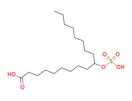 Octadecanoic acid, 10-(sulfooxy)-