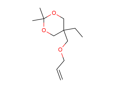 Molecular Structure of 107388-12-5 (1,3-Dioxane, 5-ethyl-2,2-dimethyl-5-[(2-propenyloxy)methyl]-)