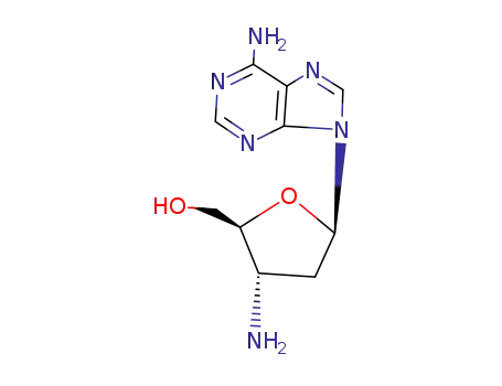 Molecular Structure of 7403-25-0 (3'-Amino-2',3'-dideoxyadenosine)