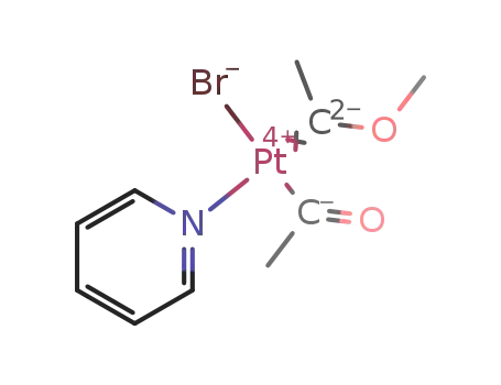 Molecular Structure of 1395411-05-8 (cis-Br(py)Pt(COMe)[C(OMe)(Me)])