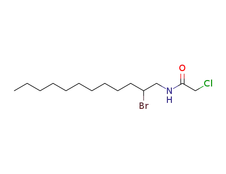Molecular Structure of 35077-35-1 (N-(2-Bromo-dodecyl)-2-chloro-acetamide)