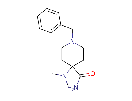 Molecular Structure of 1762-51-2 (1-Benzyl-4-(dimethylamino)piperidine-4-carboxamide)