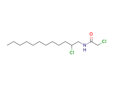 Molecular Structure of 35077-34-0 (2-Chloro-N-(2-chloro-dodecyl)-acetamide)