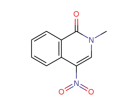 Molecular Structure of 33930-79-9 (2-Methyl-4-nitroisoquinolin-1(2H)-one)