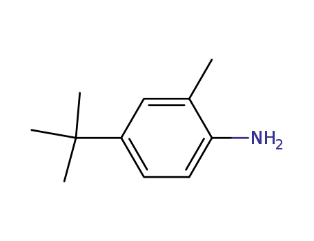 Molecular Structure of 2909-82-2 (4-tert-butyl-o-toluidine)