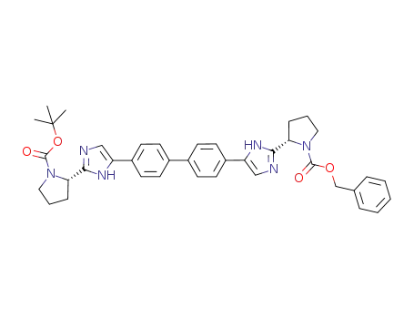 benzyl tert-butyl (2S,2'S)-2,2'-(4,4'-biphenyldiylbis(1H-imidazole-5,2-diyl))di(1-pyrrolidinecarboxylate)