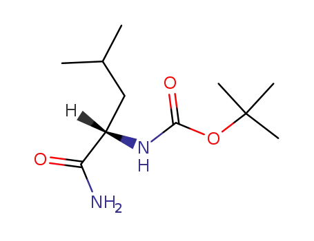 Molecular Structure of 70533-96-9 (BOC-L-LEU-NH2)