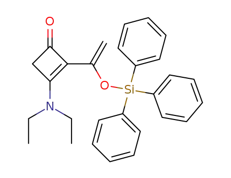 Molecular Structure of 79139-28-9 (3-Diethylamino-2-<1-(triphenylsiloxy)vinyl>-2-cyclobuten-1-on)