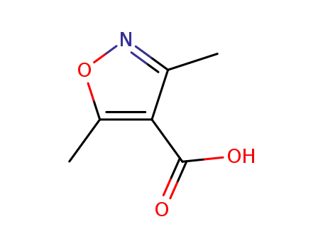Molecular Structure of 2510-36-3 (3,5-DIMETHYLISOXAZOLE-4-CARBOXYLIC ACID)