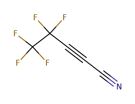Molecular Structure of 81850-46-6 (2-Pentynenitrile, 4,4,5,5,5-pentafluoro-)