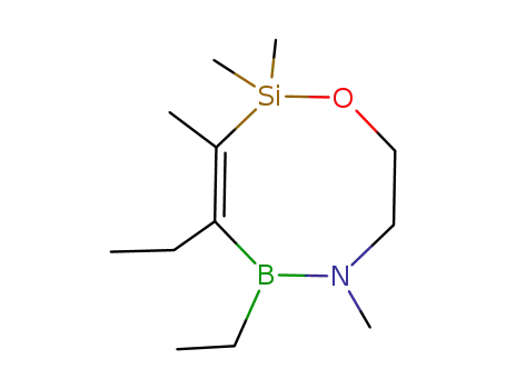 Molecular Structure of 129363-52-6 (4,5-diethyl-2,2,3,6-tetramethyl-1-oxa-6-aza-2-sila-5-bora-3-cyclooctene)