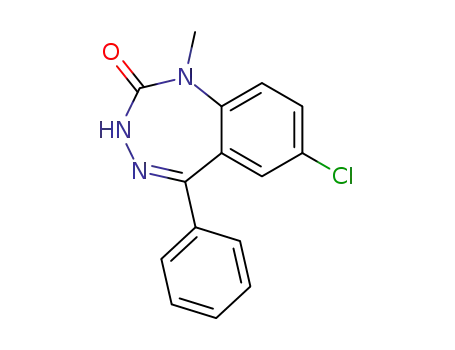 Molecular Structure of 27061-22-9 (2H-1,3,4-Benzotriazepin-2-one,
7-chloro-1,3-dihydro-1-methyl-5-phenyl-)