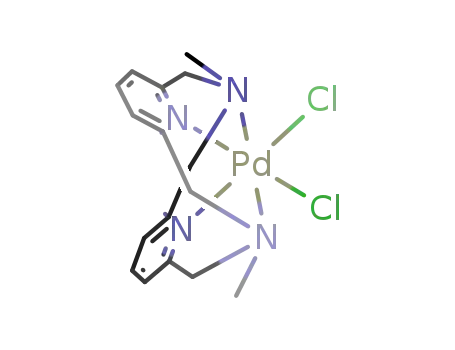 Molecular Structure of 1414791-67-5 ([PdCl<sub>2</sub>(N,N-di-metyl-2,11-diaza[3,3](2,6)pyridinophane)])