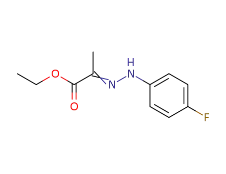 Molecular Structure of 351-64-4 (Propanoic acid, 2-(4-fluorophenylhydrazono)-, ethyl ester)
