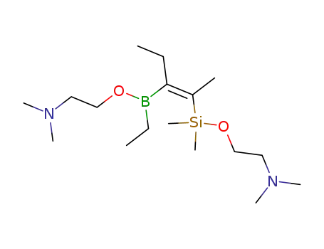 Molecular Structure of 129363-54-8 ((E)-3-<<2-(Dimethylamino)ethoxy>ethylboryl>-2-<<2-(dimethylamino)ethoxy>dimethylsilyl>-2-penten)