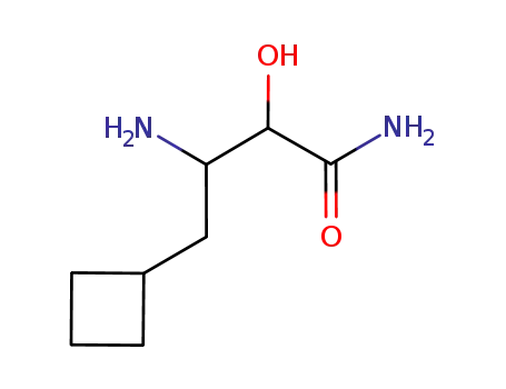 Molecular Structure of 746598-16-3 (3-aMino-4-cyclobutyl-2-hydroxybutanaMide)