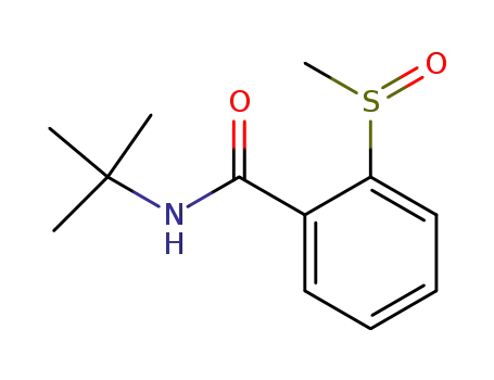 Molecular Structure of 79054-65-2 (N-t-butyl-2-(methylsulphinyl)benzamide)